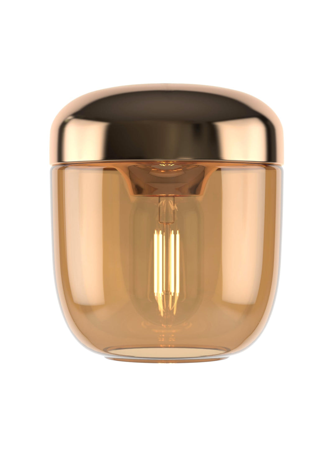 Abat-jour Umage Acorn, présence légère et silhouette sculpturale. laiton