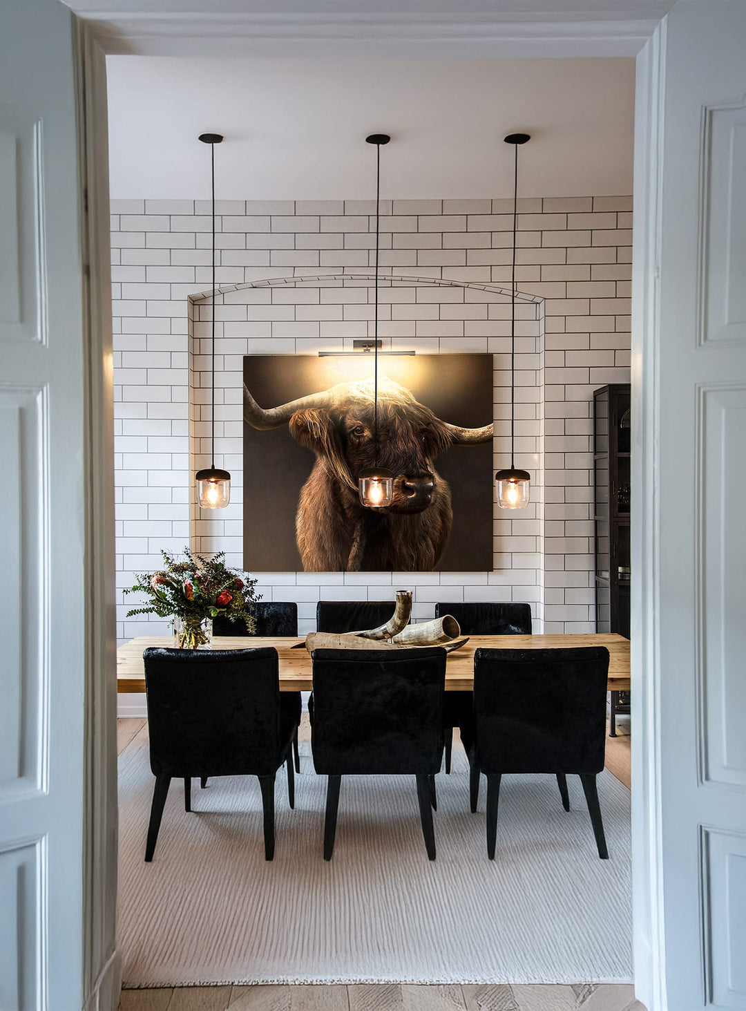 Suspension Umage Acorn, parfaite au-dessus d’un îlot ou escalier. noir