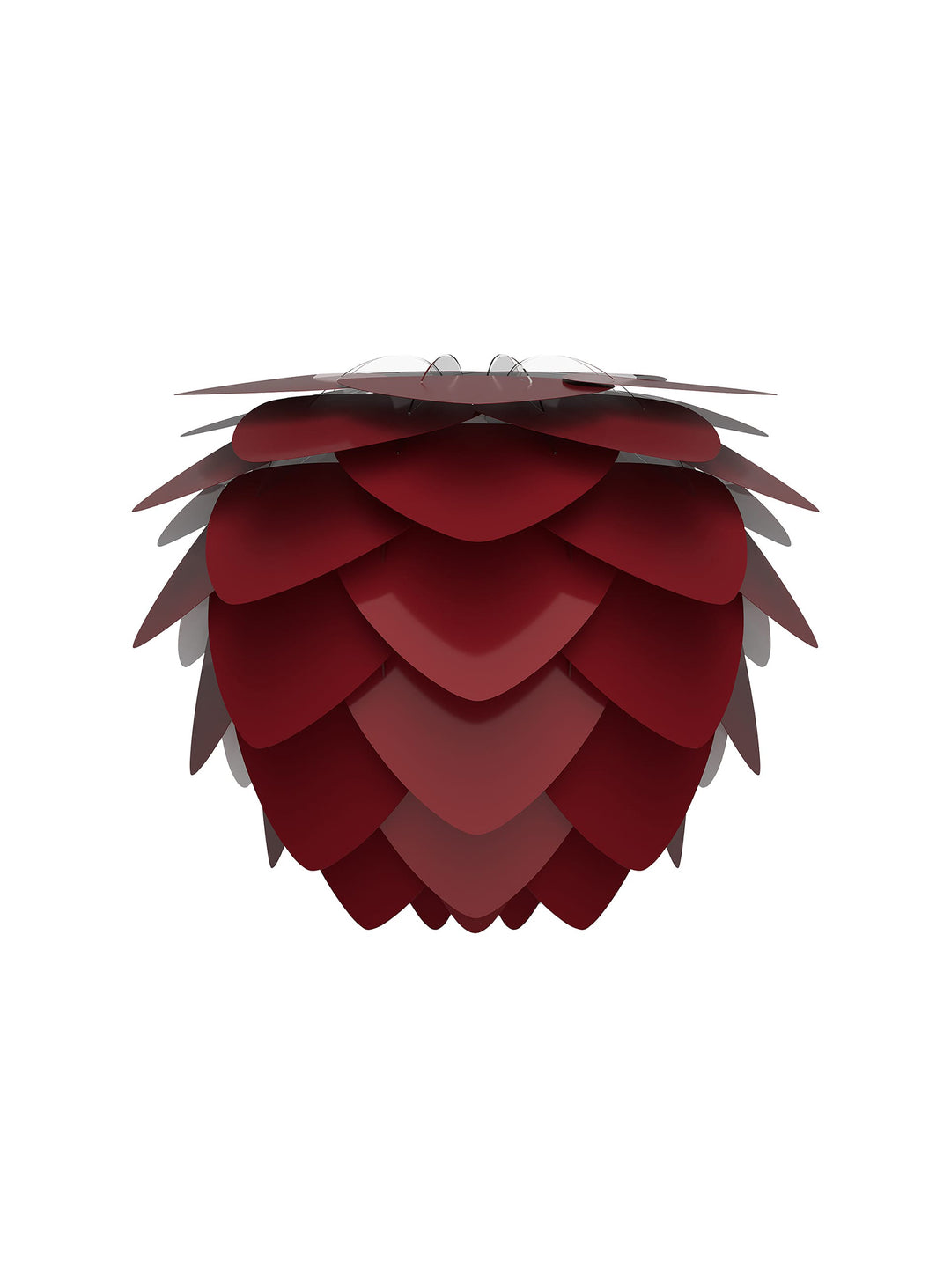 Suspension Umage Aluvia, lumière décorative au style audacieux. rouge rubis