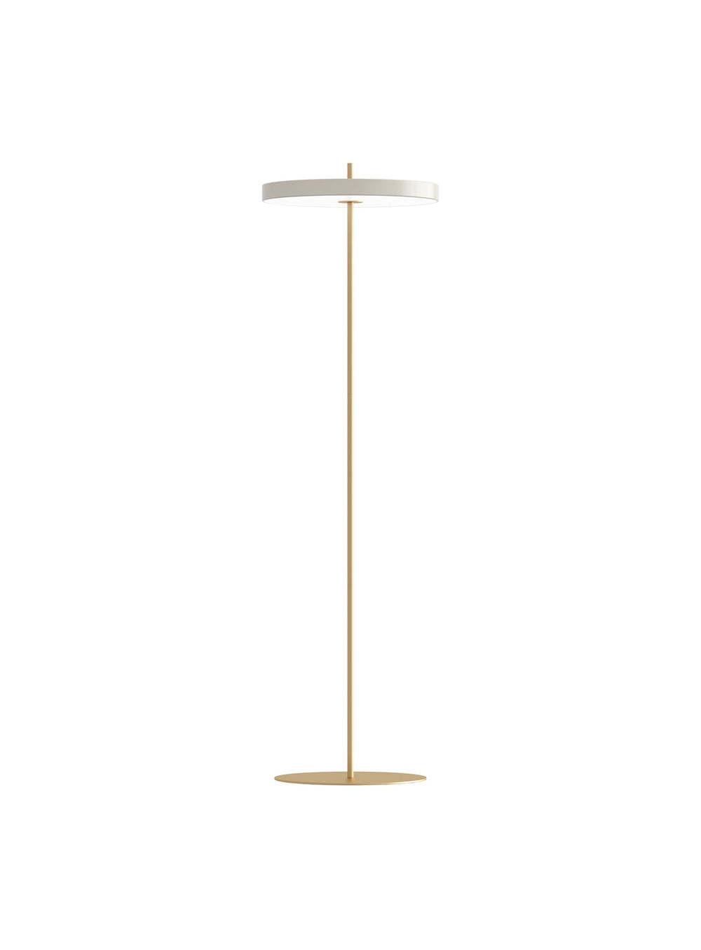 Lampe sur pied Asteria Umage : lampadaire LED avec variateur pour lumière douce. blanc perle