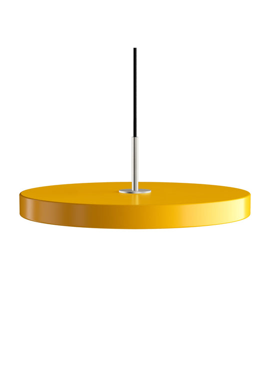 Lampe suspendue Umage Asteria, pièce maîtresse au look contemporain. jaune safran