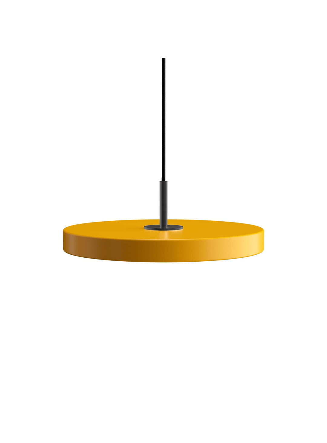 Lampe suspendue Asteria Mini Umage : un design nordique aux lignes épurées. jaune safran