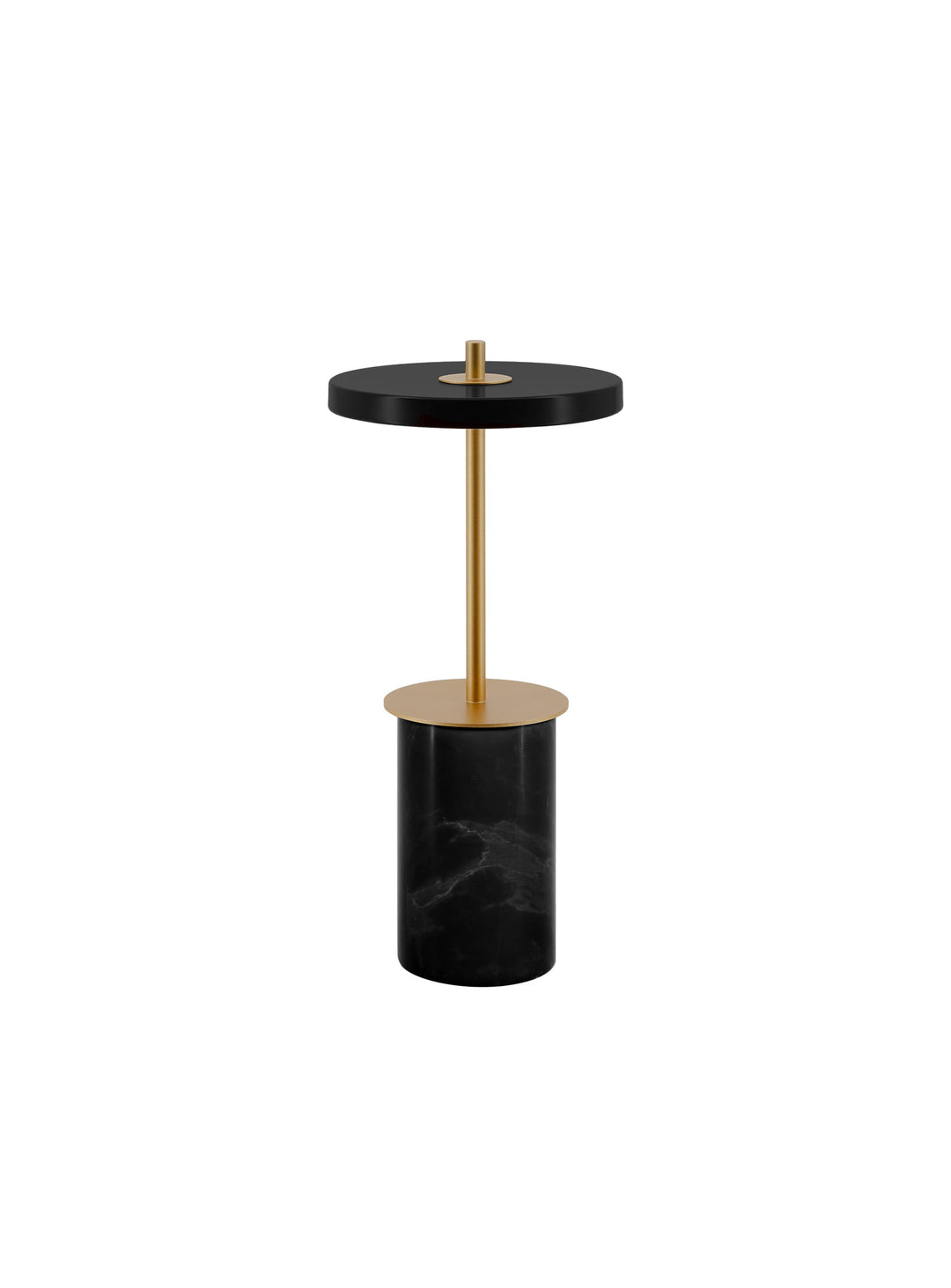 Lampe portable rechargeable Asteria Move Mini Umage : marbre véritable, lumière douce et longue autonomie. noir