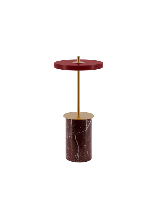 Lampe portable rechargeable Asteria Move Mini Umage pour intérieur et extérieur, sans fil et rechargeable. rouge