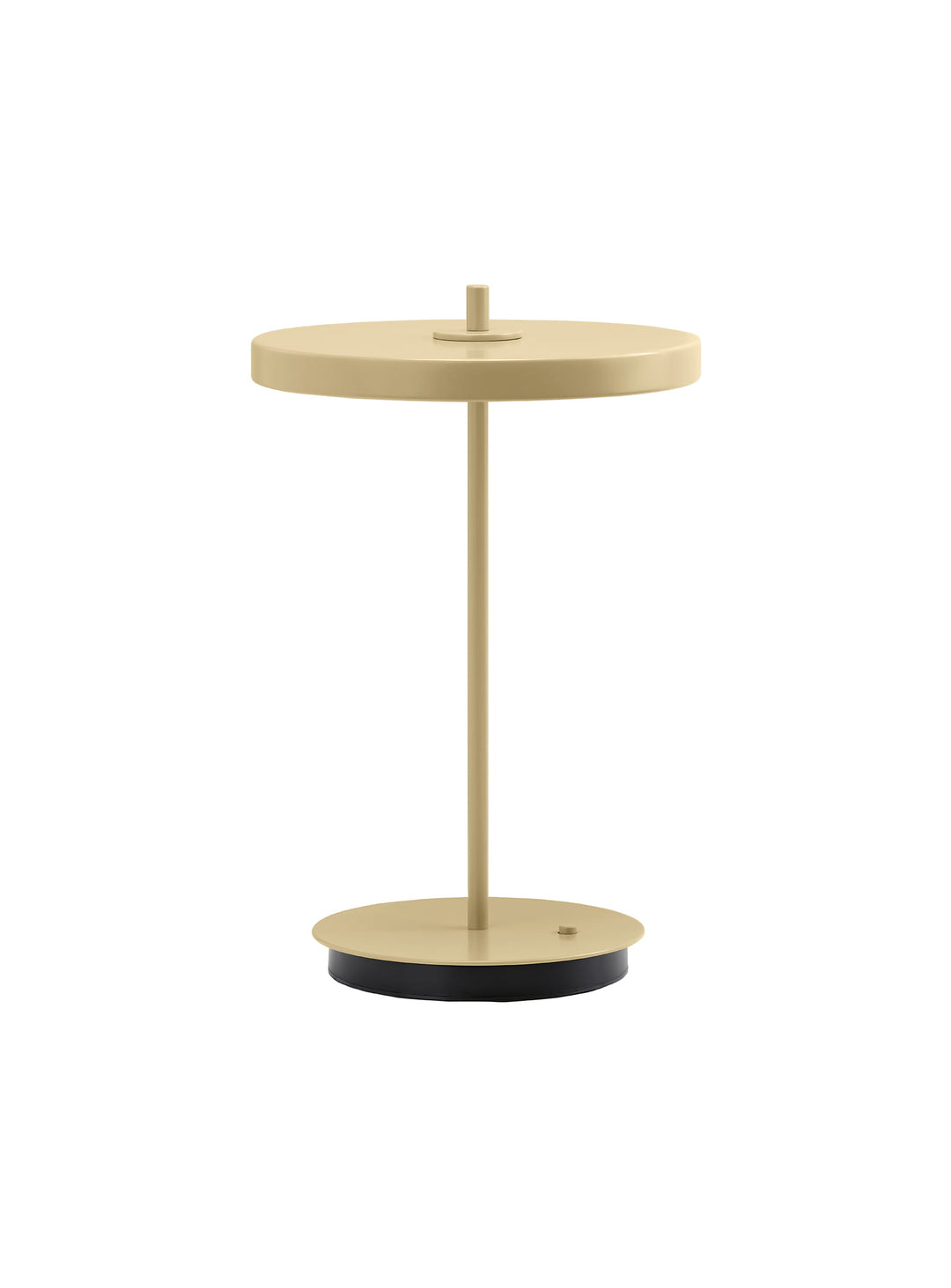 Lampe portable Asteria Move Monochrome Umage rechargeable par USB-C et induction Qi. jaune beurre