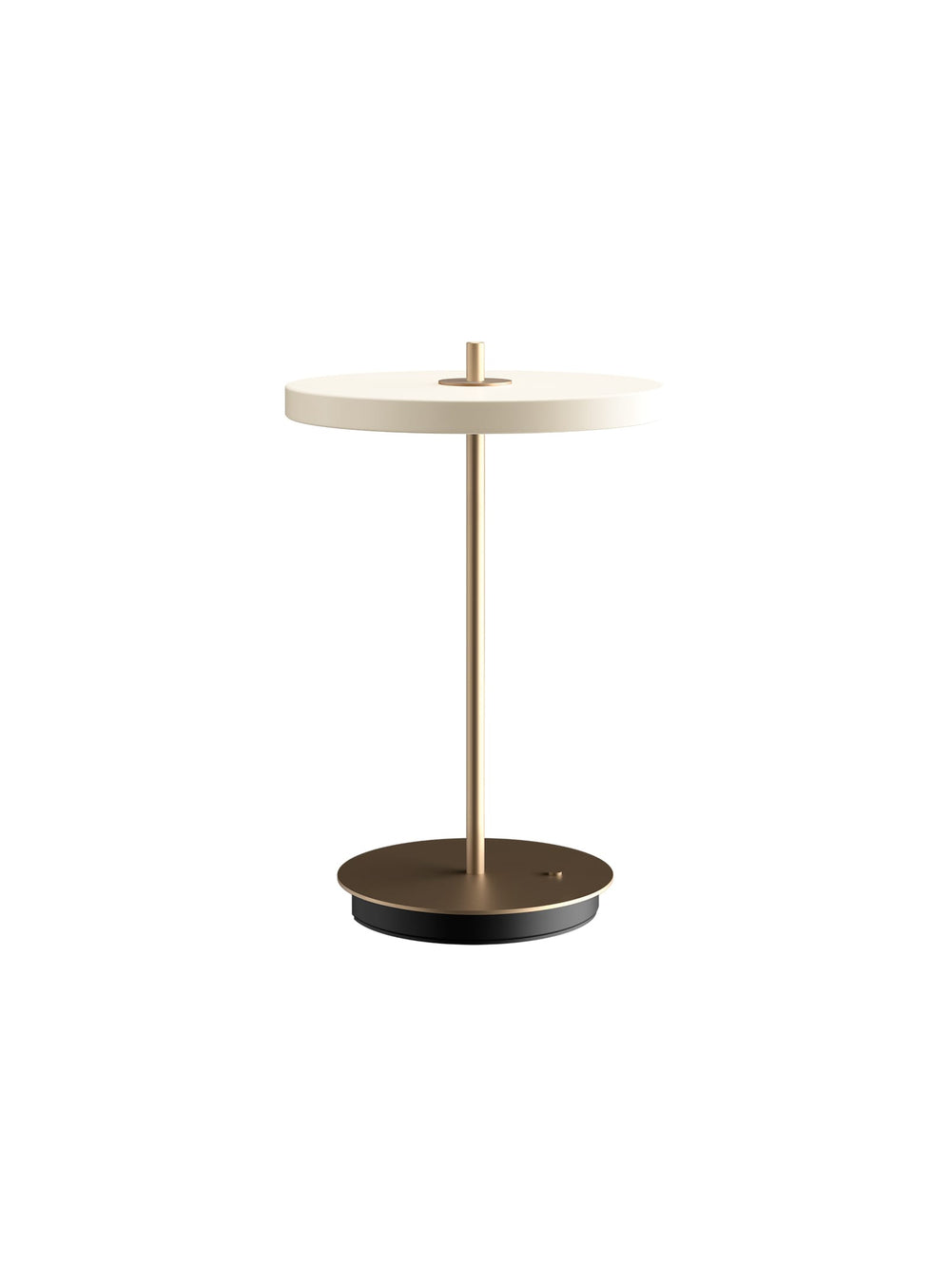 Lampe de table Asteria Move Umage : une lampe rechargeable au style minimaliste intemporel. blanc perle