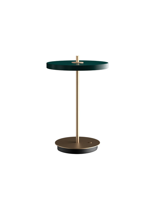 Lampe de table Asteria Move Umage rechargeable avec éclairage LED non éblouissant. vert foret