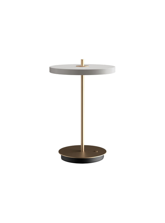 Lampe de table Asteria Move Umage : un luminaire sans fil pour bureau, salon ou chambre. brume