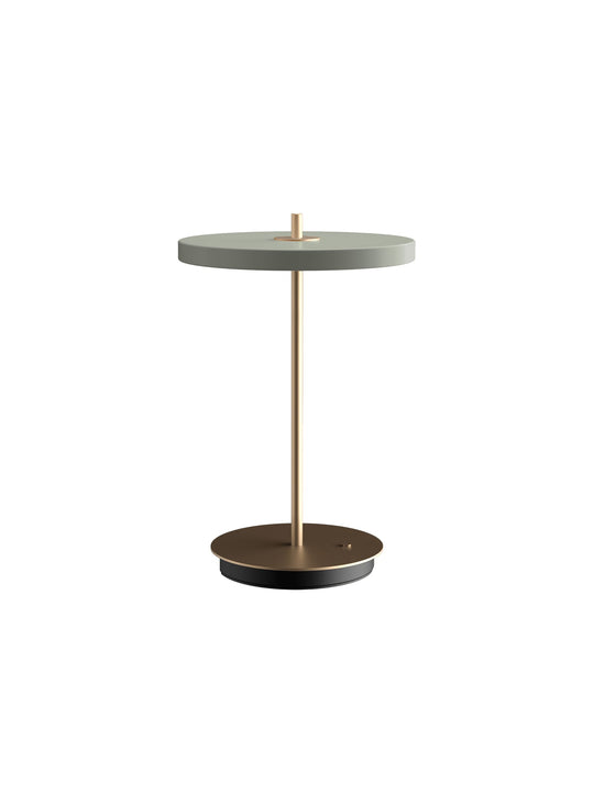 Lampe de table Asteria Move Umage : idéale pour lire, travailler ou se détendre. olive