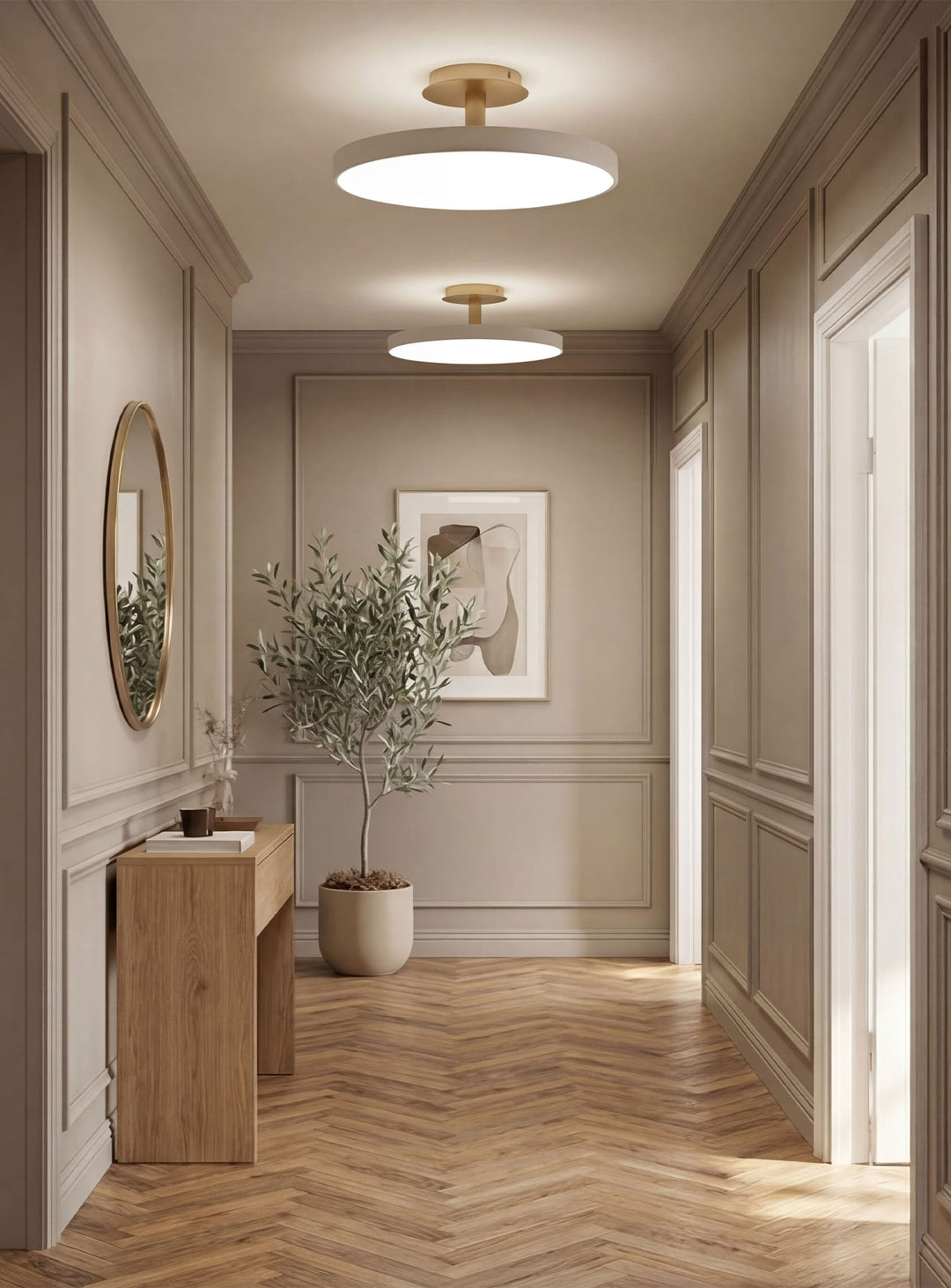 Lampe à fixer au plafond Asteria Up Umage : un plafonnier LED au design scandinave élégant. perle