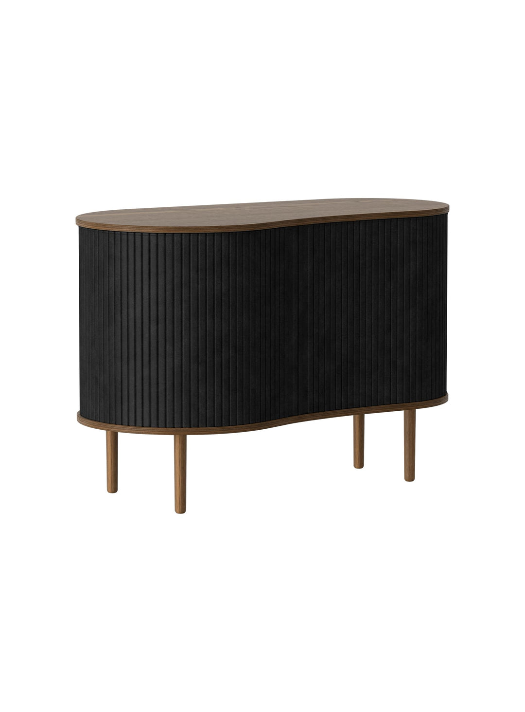 Cabinet Audacious Umage, un meuble design qui associe rangement et mise en scène. charbon
