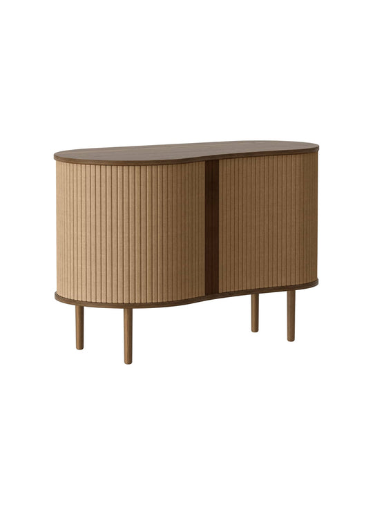 Cabinet Audacious Umage avec portes coulissantes pour exposer ou dissimuler vos objets. sucre brun