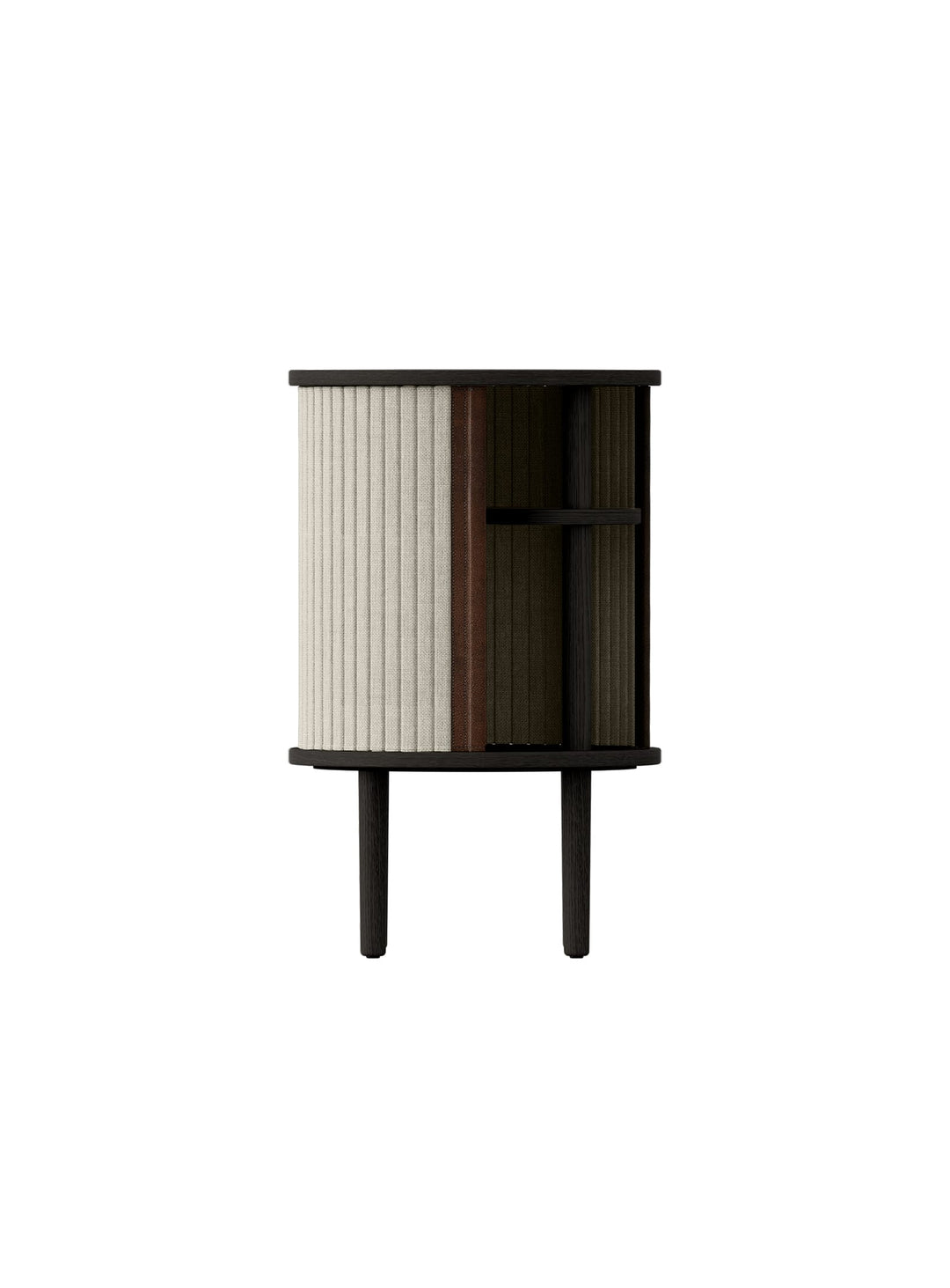 Table d'appoint Audacious Umage avec rangement intégré et prises USB pour le quotidien. sable blanc