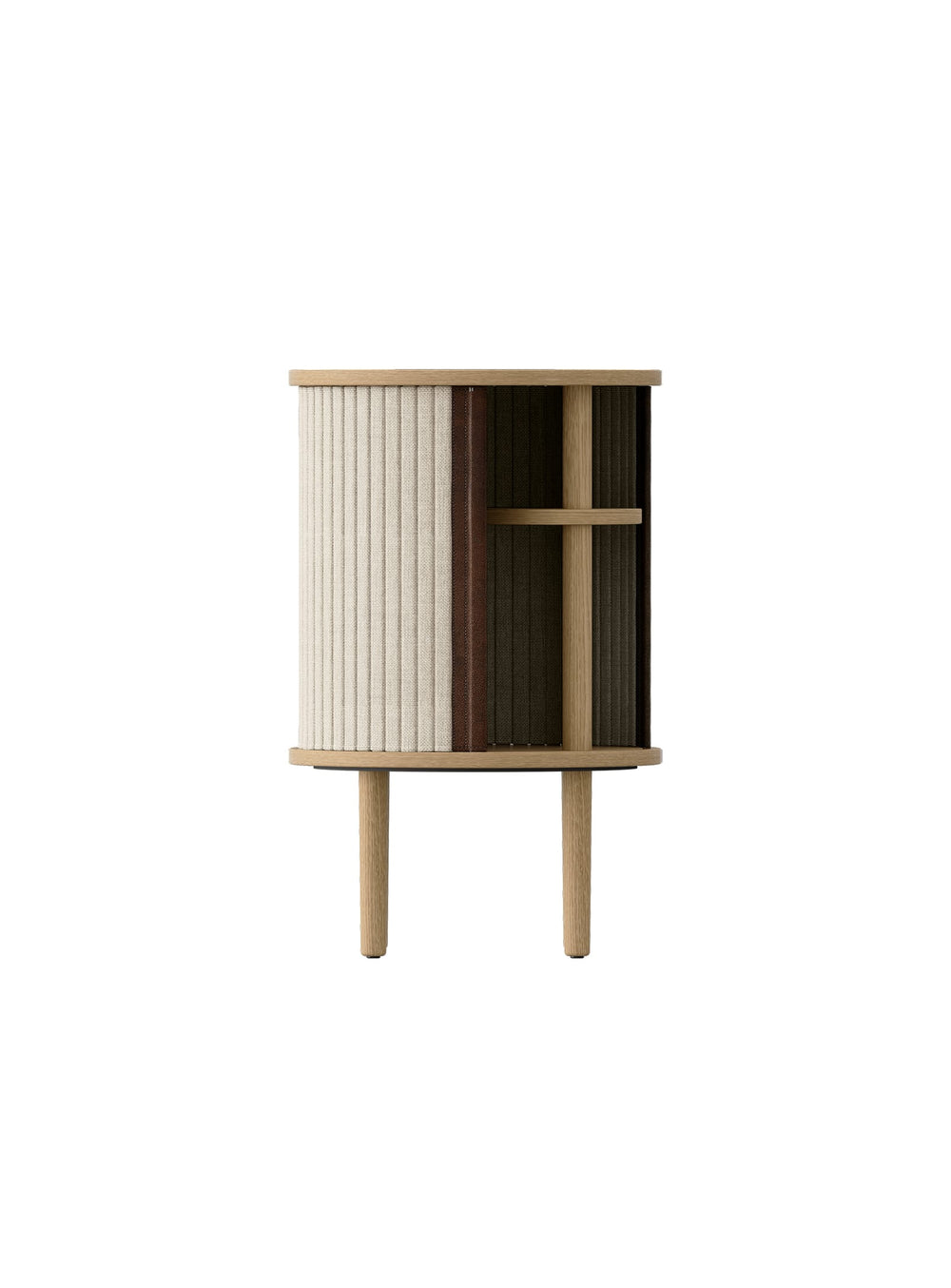 Table d'appoint Audacious Umage : rechargez vos appareils avec son hub USB discret. sable blanc