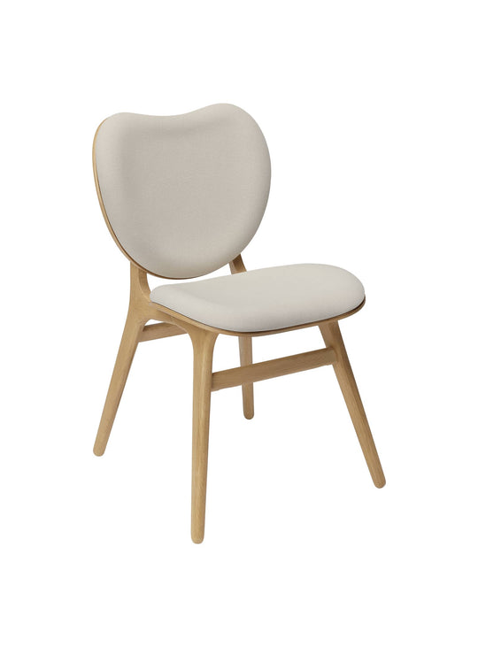 Chaise A Conversation Piece Umage en chêne massif, élégante et confortable pour la salle à manger. sable blanc