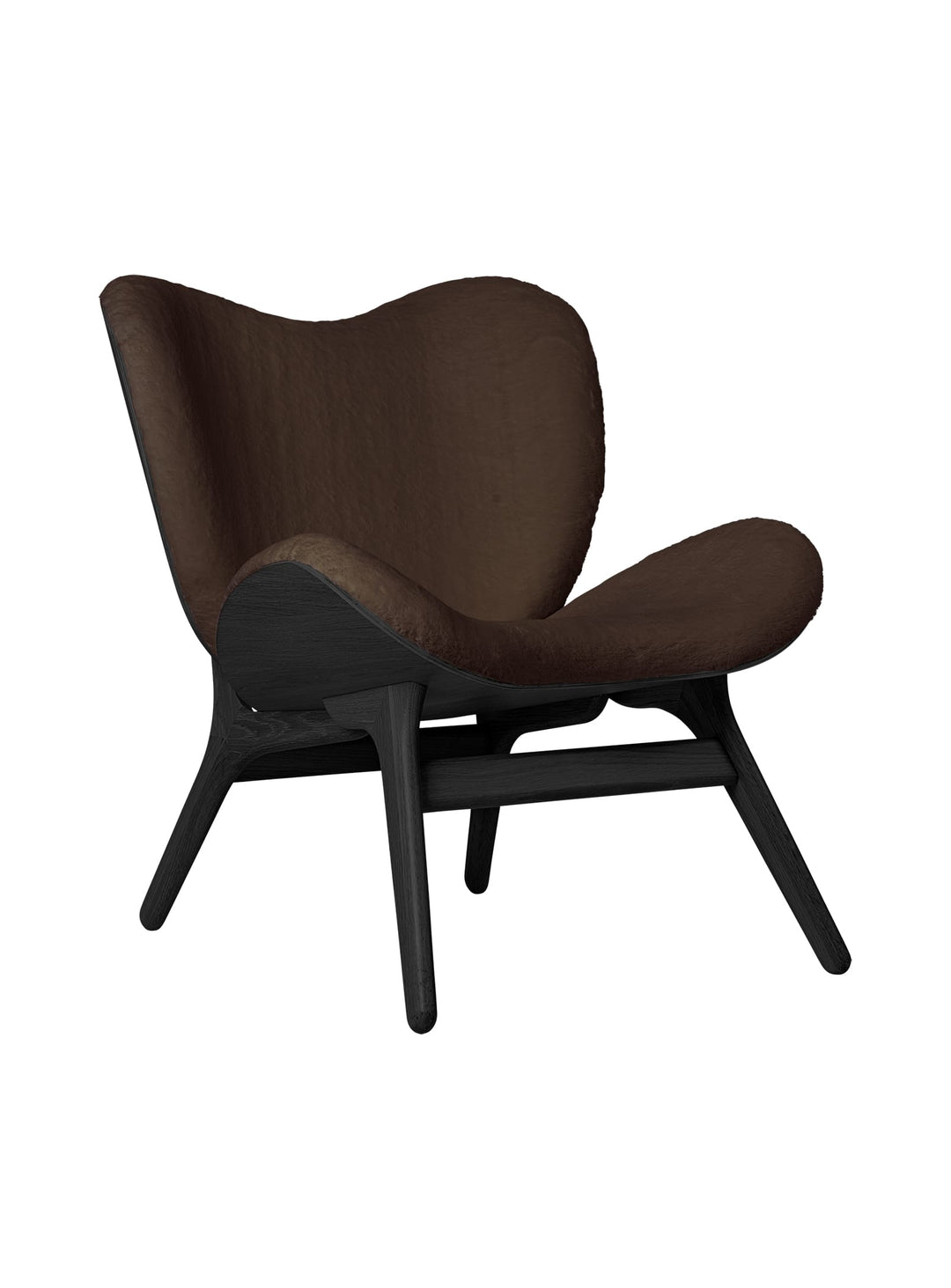 Fauteuil Umage A Conversation Piece low, matériaux nobles et finitions soignées.