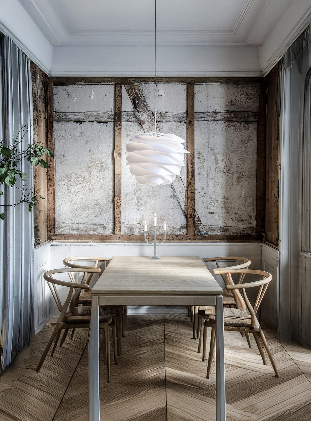 Abat-jour Carmina de Umage décoration lumineuse contemporaine. blanc