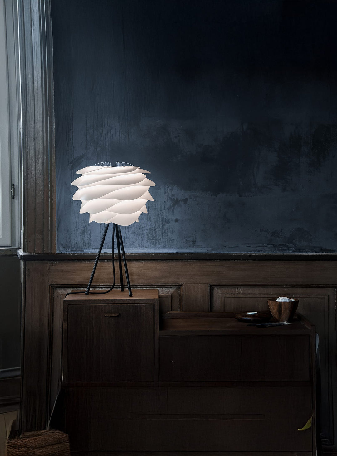 Abat-jour Carmina de Umage design unique inspiré des dunes. blanc