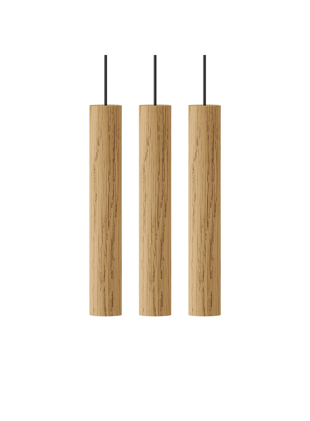 Lampe Chimes Cluster 3 de Umage suspension design nordique en bois. chene