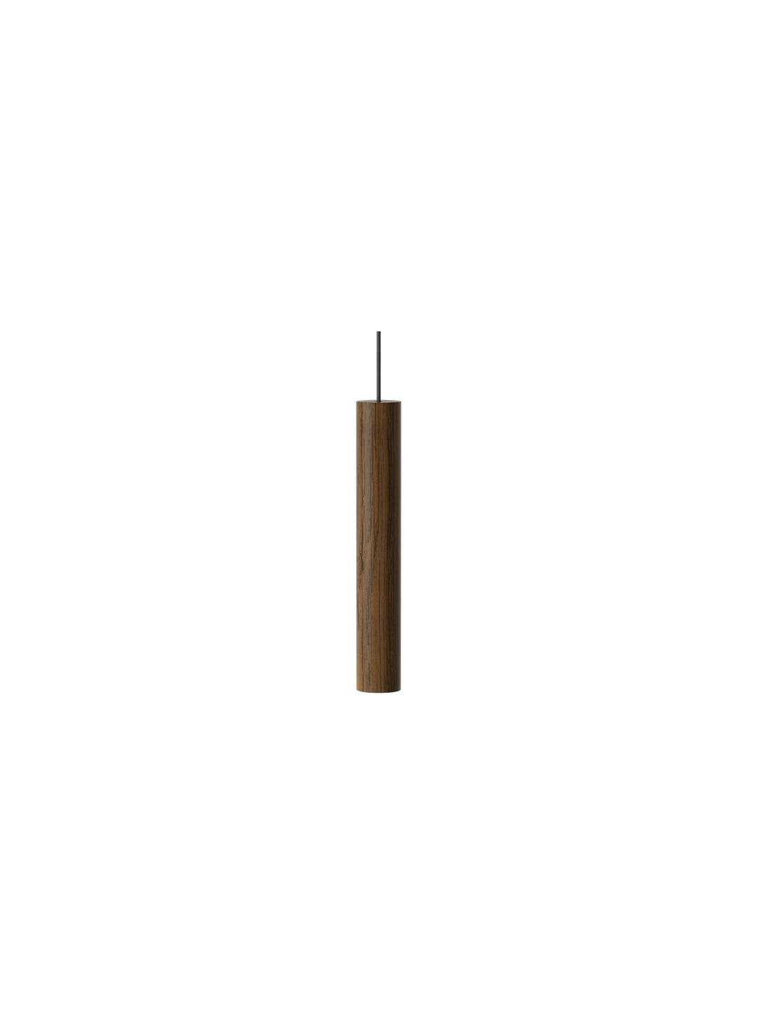 Lampe suspendue Chimes Umage avec éclairage LED ciblé, idéale au-dessus d'une table à manger. chene foncé