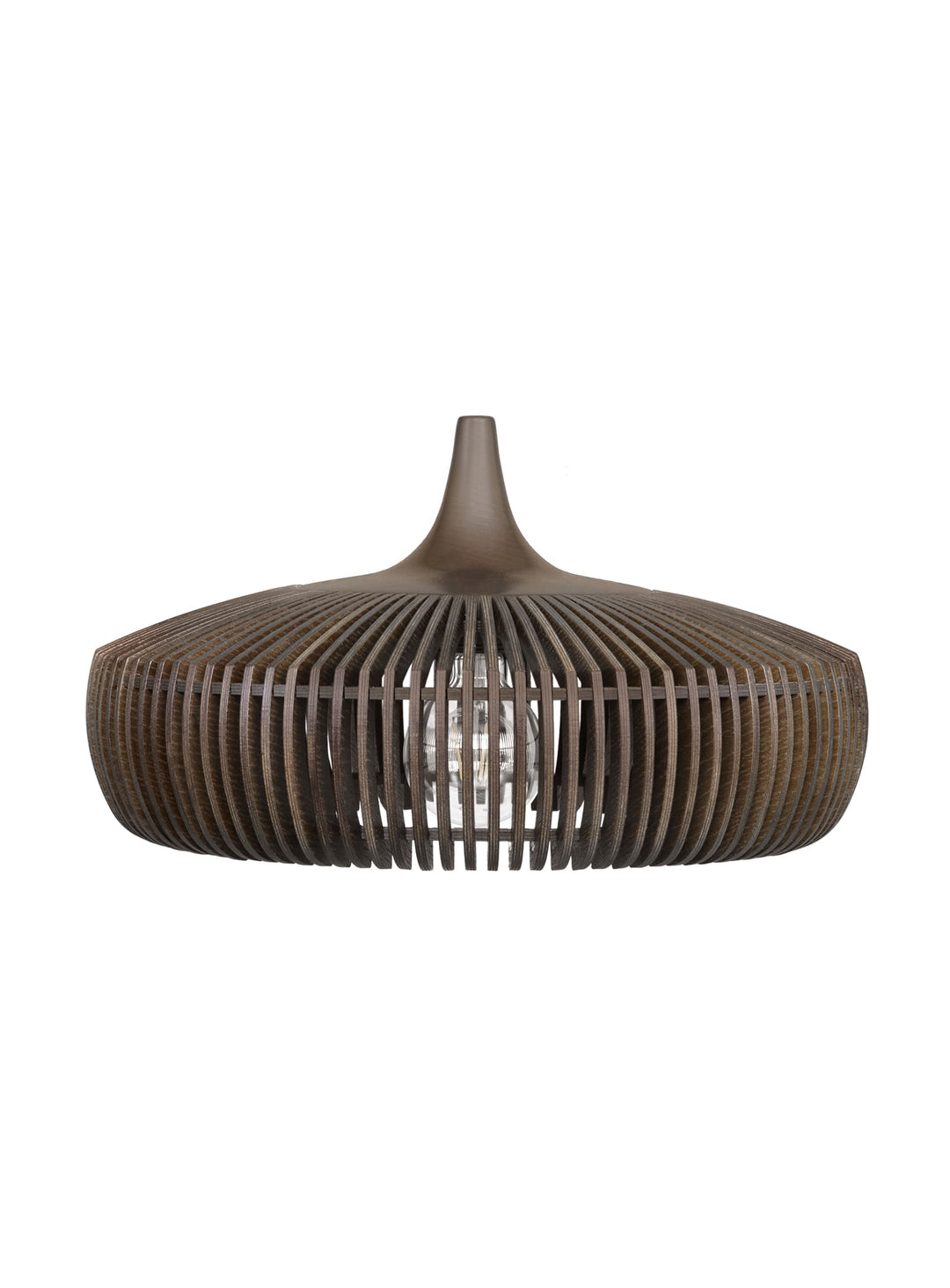 Abat-jour Clava Dine Wood de Umage luminaire bois avec jeu d’ombres. chene foncé