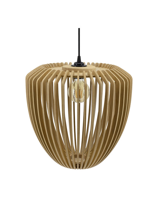 Abat-jour Clava Wood de Umage luminaire sculptural en bois naturel. chene