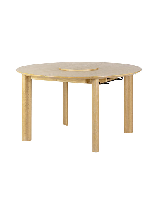 Table à dîner extensible Comfort Circle Umage, idéale pour les repas en famille ou entre amis. chene
