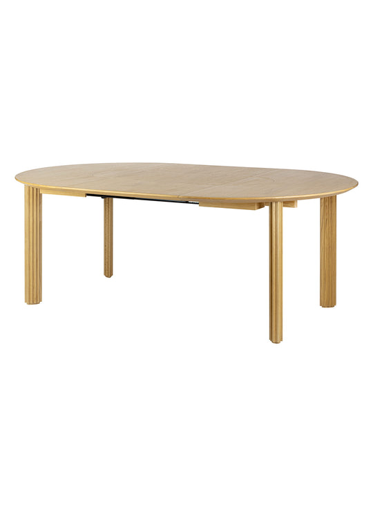 Table à dîner extensible Comfort Circle Umage avec plateau modulable et espace pour 10 convives. chene