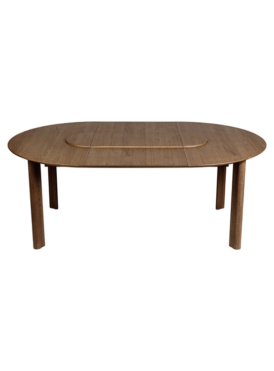 Table à dîner extensible Comfort Circle Umage, un mobilier raffiné au design nordique intemporel. chene foncé