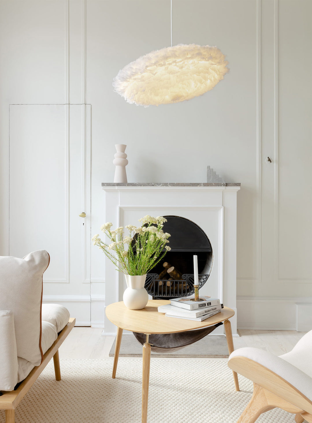 Abat-jour Eos Esther de Umage éclairage décoratif moderne. blanc