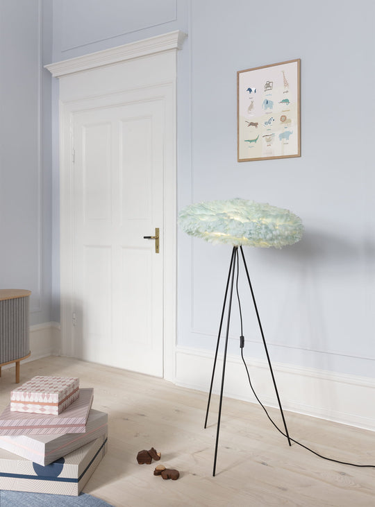 Abat-jour Eos Esther de Umage lumière diffuse et apaisante. bleu