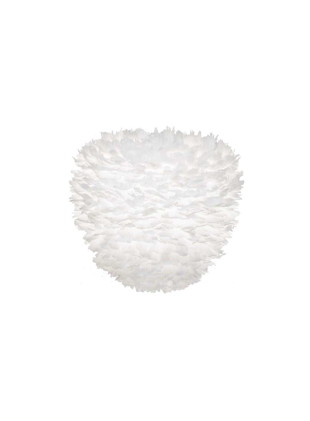 Abat-jour Eos Evia Umage en plumes naturelles pour une décoration élégante et raffinée. blanc