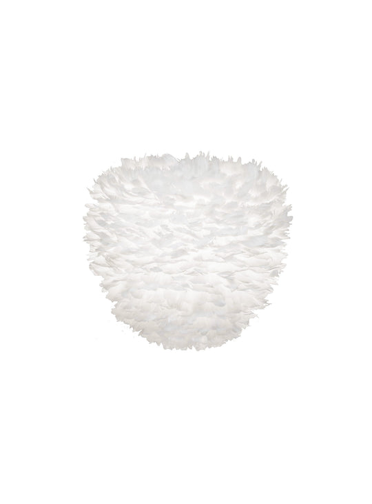 Abat-jour Eos Evia Umage en plumes naturelles pour une décoration élégante et raffinée. blanc