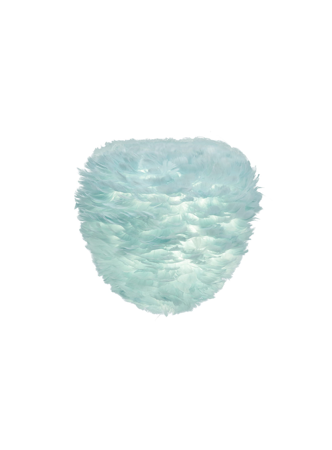 Abat-jour Eos Evia Umage avec plumes sélectionnées pour une lumière délicate. bleu