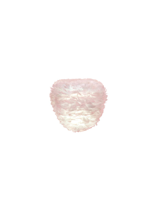 Abat-jour Eos Evia Umage : une suspension en plumes au charme poétique. rose
