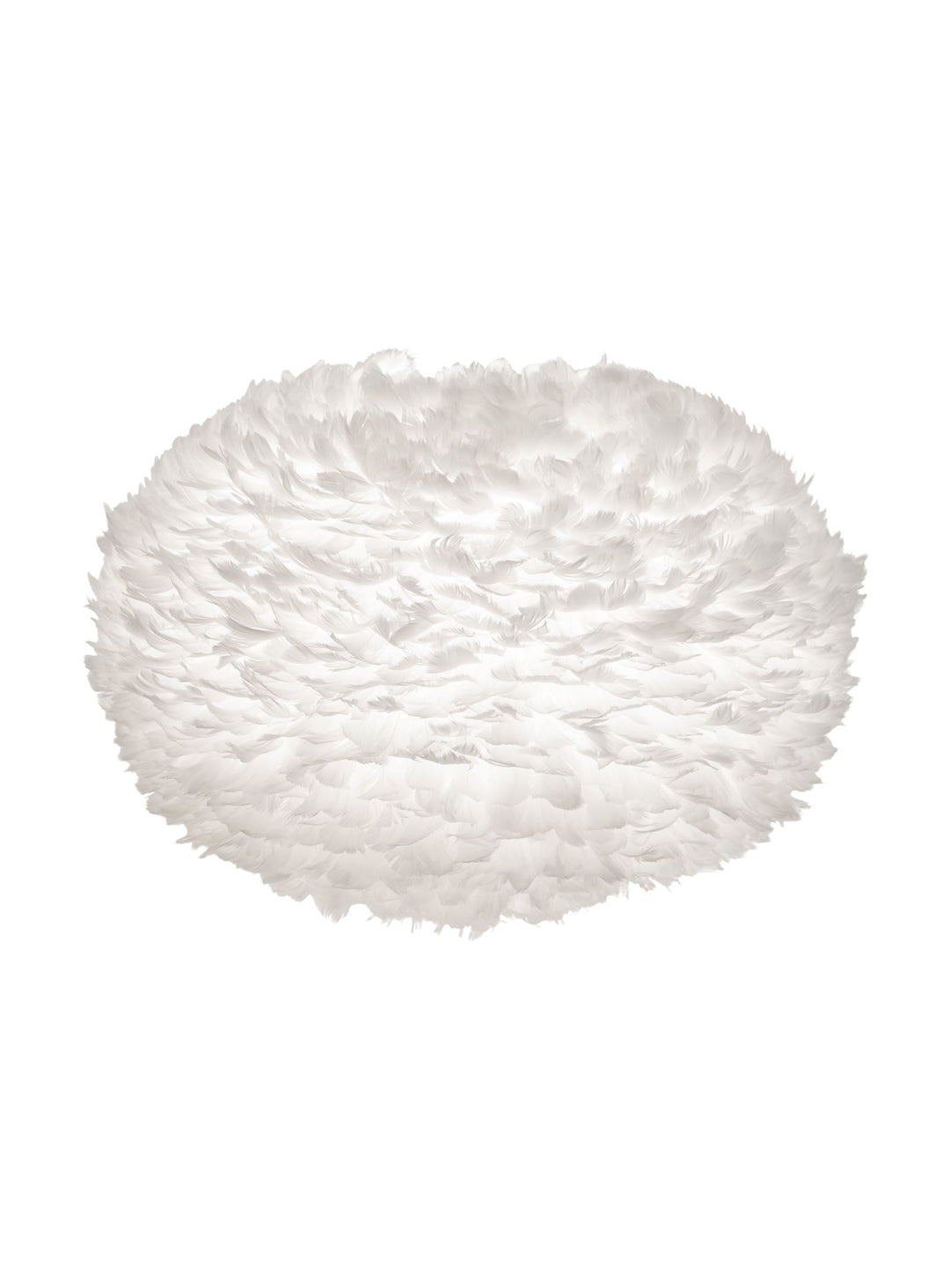 Abat-jour Eos Umage avec plumes naturelles pour une lumière douce et enveloppante. blanc