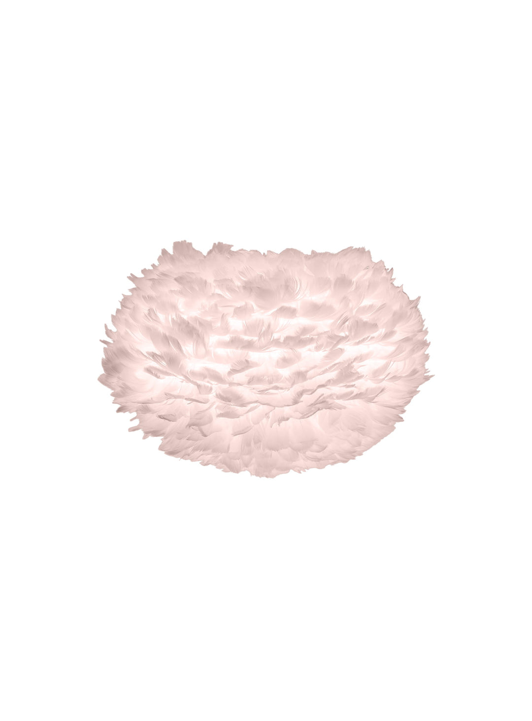 Abat-jour Eos Umage : des plumes légères pour une diffusion lumineuse délicate. rose