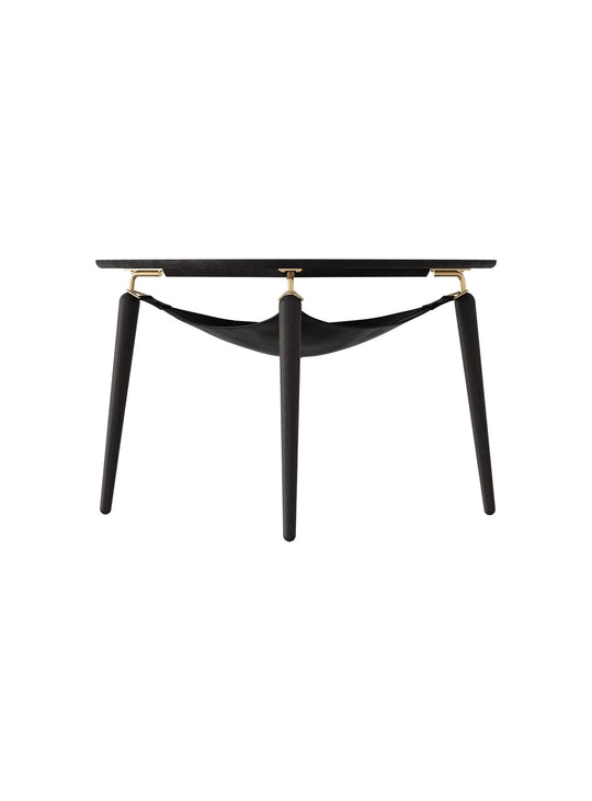 Table à café Hang Out Umage : table basse design, bois et rangement suspendu. chene noir