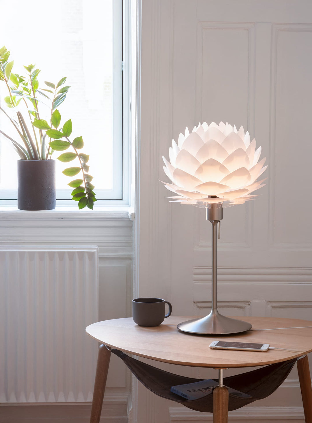 Table à café Hang Out Umage : table basse élégante, bois et sac textile intégré. chene