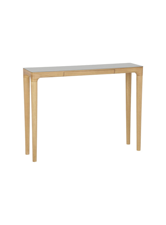 Console Heart'n'Soul Umage avec tiroir doublé de tissu pour ranger vos essentiels du quotidien. chene gris