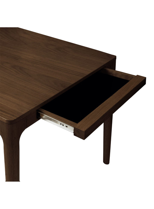 Table à dîner extensible Heart'n'Soul Umage, un mobilier scandinave élégant et pratique. chene foncé