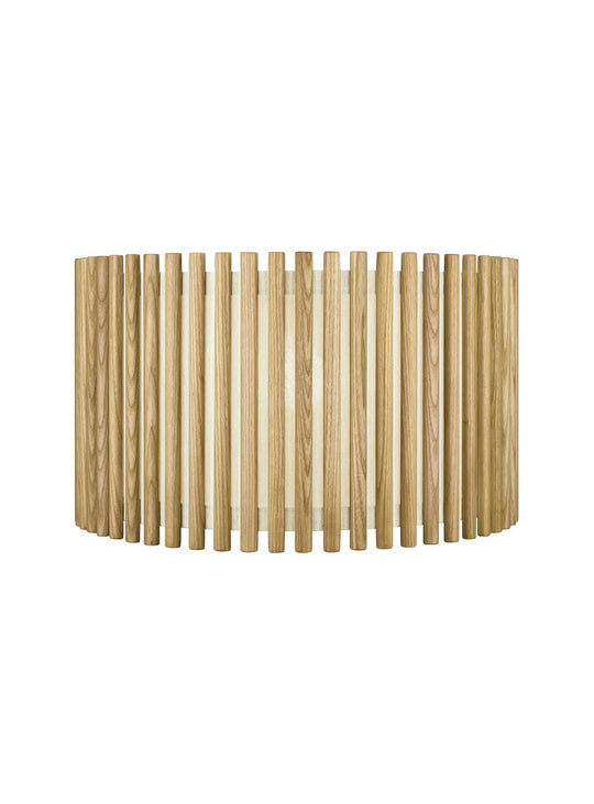 Abat-jour Komorebi Umage en bois et textile pour une décoration apaisante.