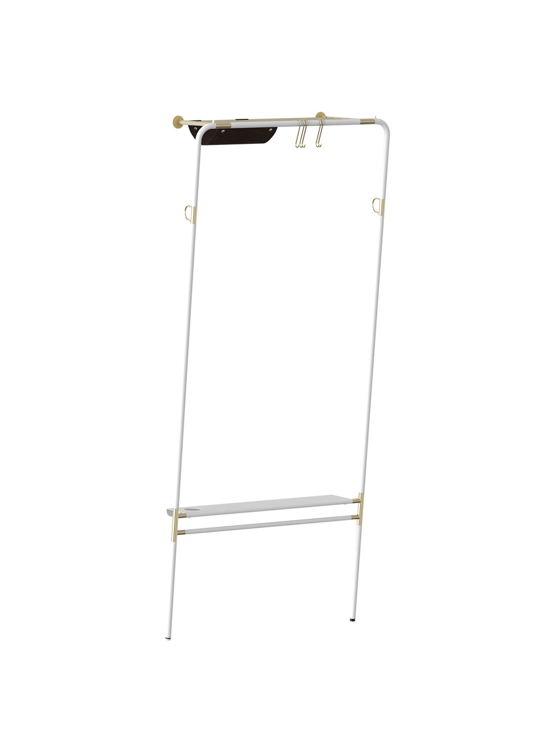 Porte-vêtements Lean On Me Umage : porte-manteaux mural incliné, pratique et moderne. blanc
