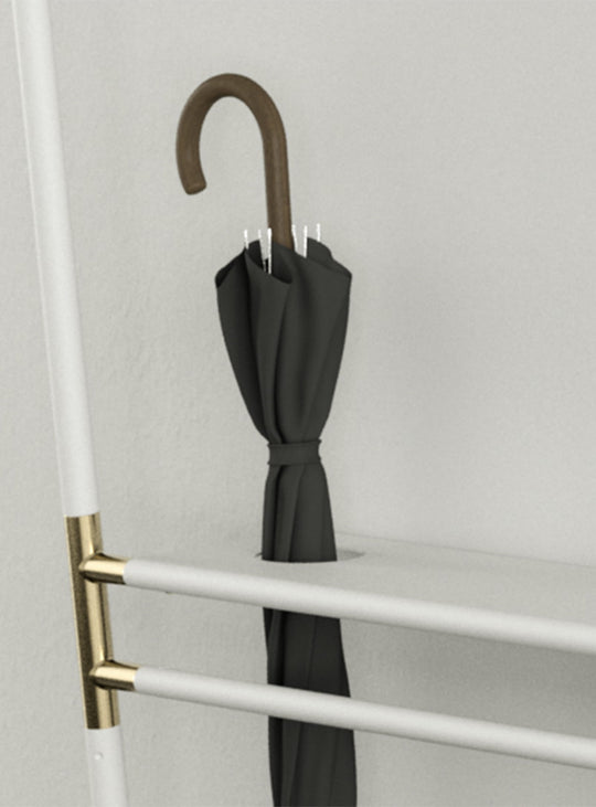 Porte-vêtements Lean On Me Umage : porte-manteaux moderne, rangement malin et pratique. blanc