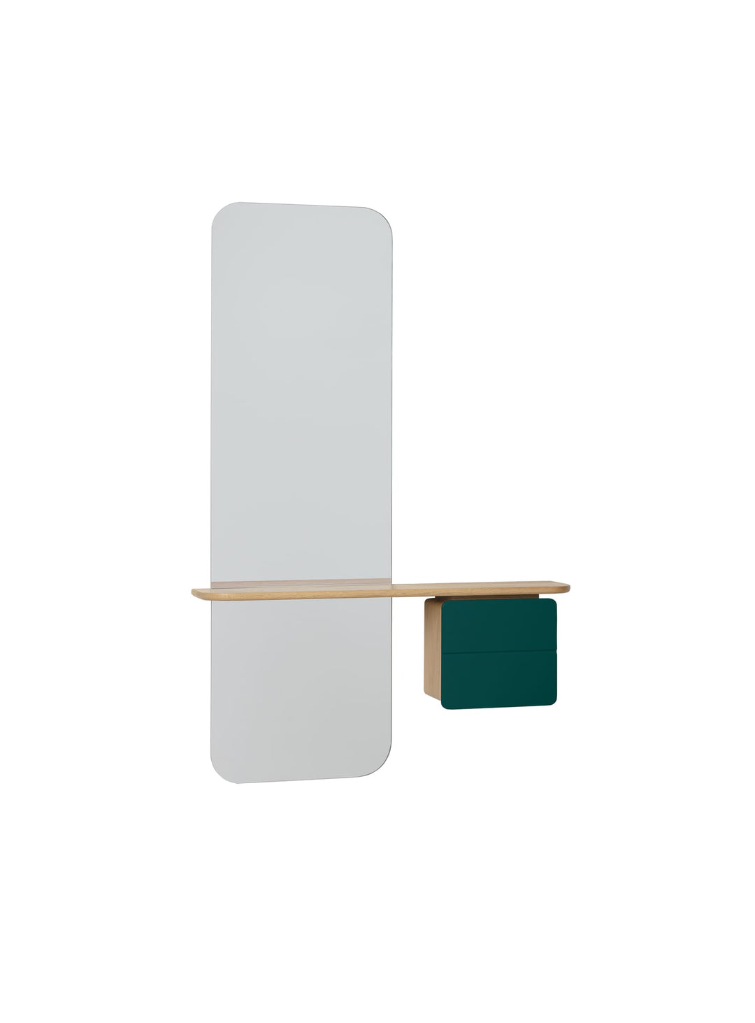 Miroir One More Look Umage : un miroir multifonction pensé pour le quotidien. vert foret