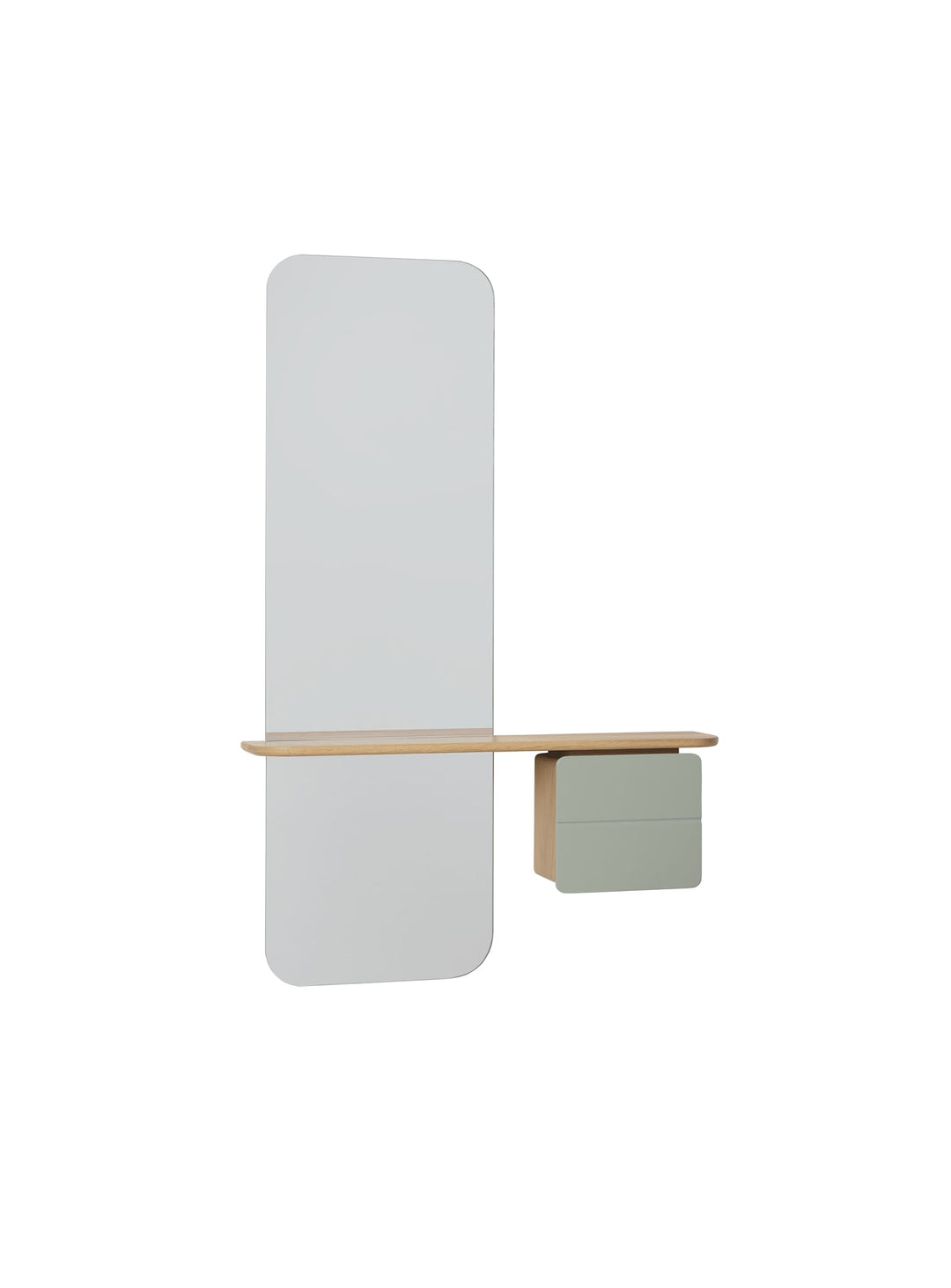 Miroir One More Look Umage : un miroir design pour un intérieur organisé. olive