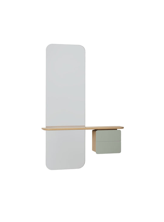 Miroir One More Look Umage : un miroir design pour un intérieur organisé. olive
