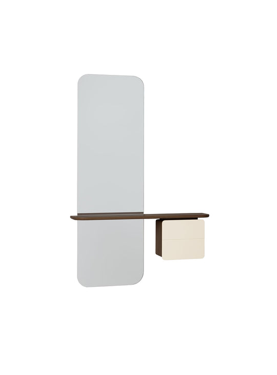 Miroir One More Look Umage : un design scandinave pensé pour les petits espaces. perle