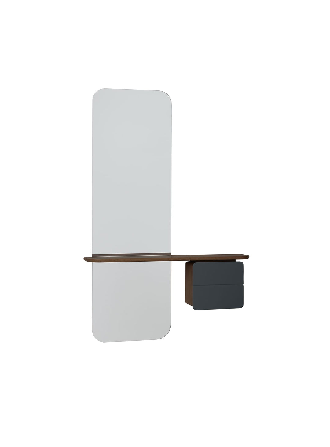 Miroir One More Look Umage : un meuble pratique pour chambre, hôtel ou bureau. anthracite