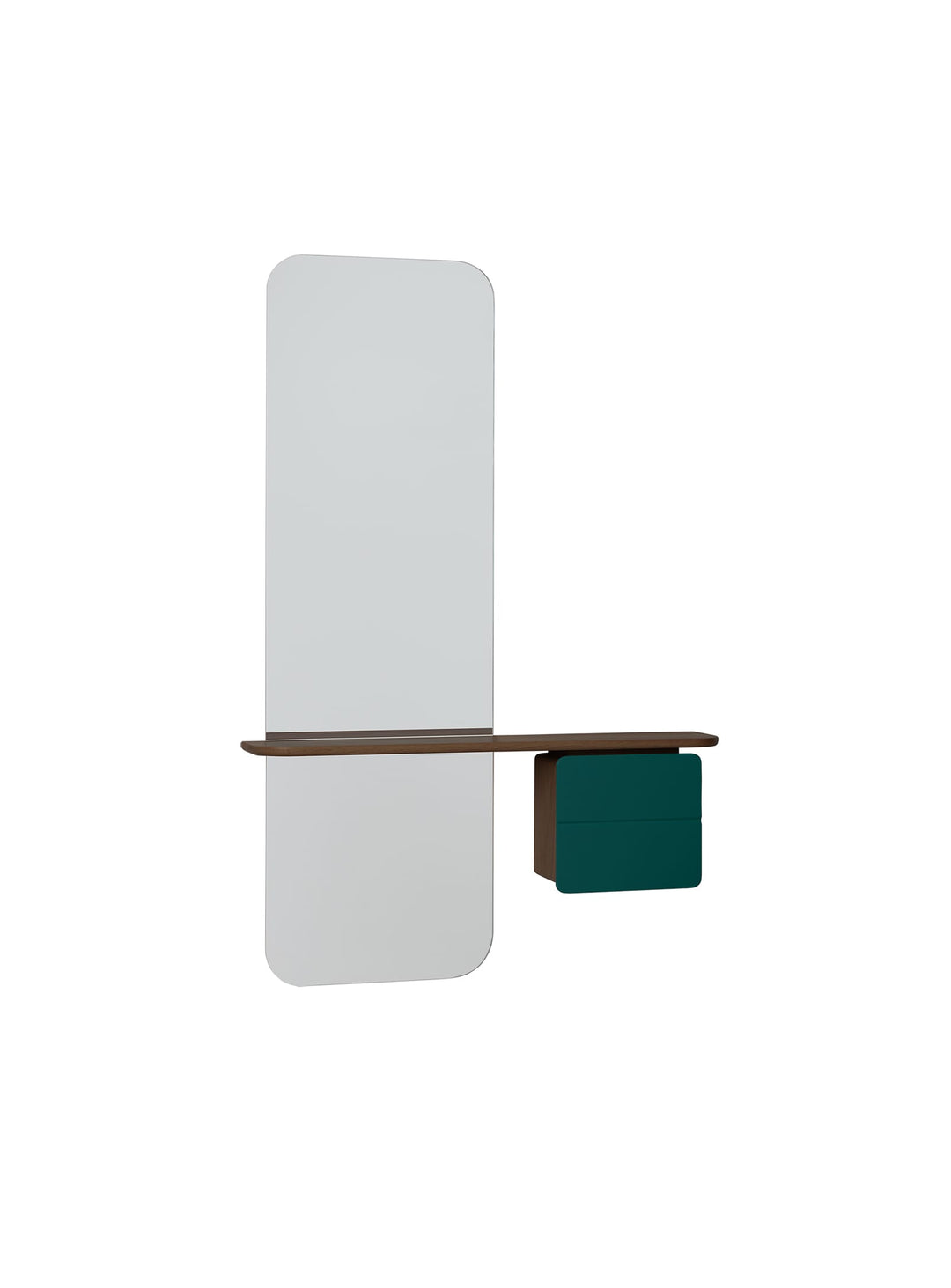 Miroir One More Look Umage : un meuble discret au design minimaliste. vert foret